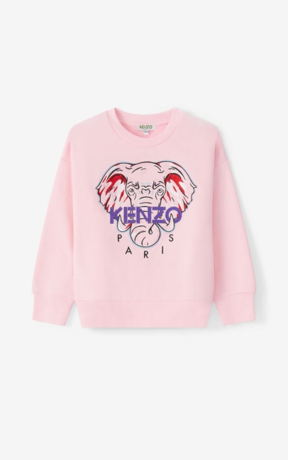 Kenzo Kids Tokyo' Elephant Sweatshirt Flamingo Pink
